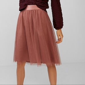 Express Skirts - Express High Waisted Tulle Midi Skirt Express Skirts - Express High Waisted Tulle Midi Skirt